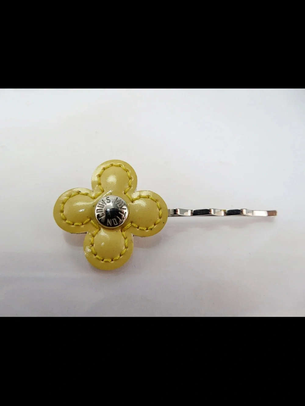 Louis Vuitton Multicolor Flower Bobby Pin Trio - Purple, Yellow, Light Yellow
